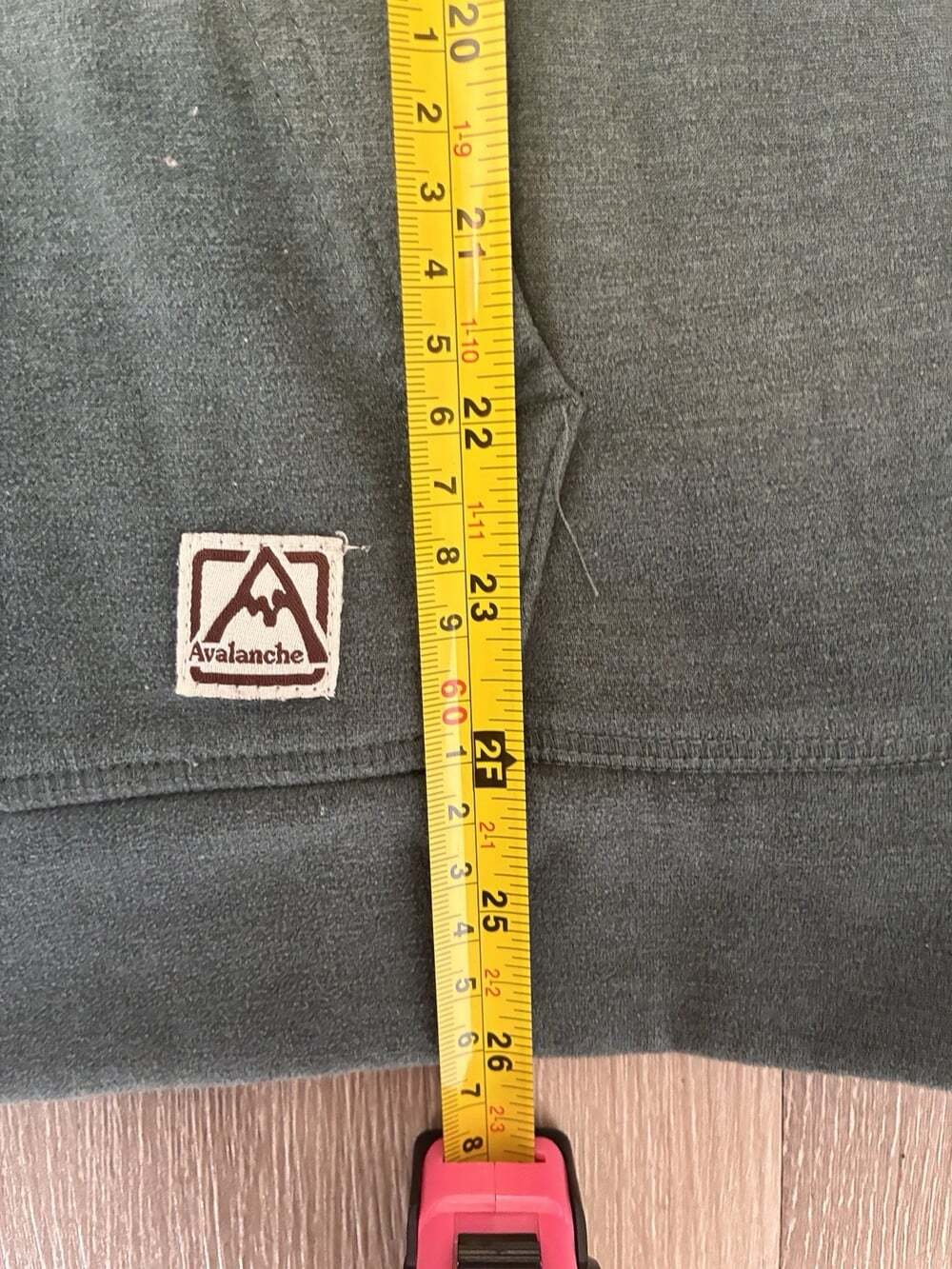 Avalanche Men’s Hoodie M Sage Green Micro Fleece Stretch Pullover Outdoor Active - Picture 4 of 7